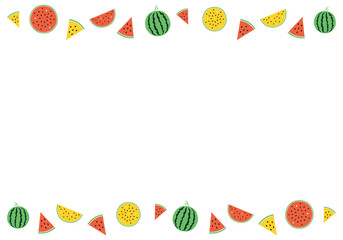 スイカのフレーム