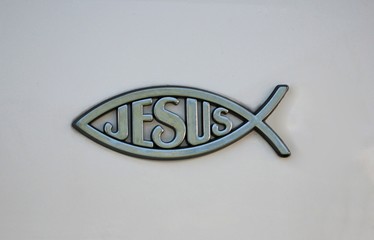 Jesus in Fish Symbol of the followers of Christ