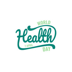 World health day vector illustration