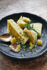 Seabuckthorn and honey sorbert