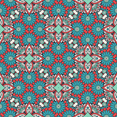Seamless pattern. Vintage decorative elements