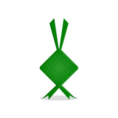 vector illustration of the ketupat of Eid al-Fitr, Eid al-Fitr for Muslims