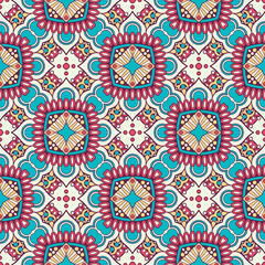 Seamless pattern. Vintage decorative elements