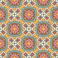 Seamless pattern. Vintage decorative elements