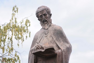St. Naum of Ohrid statue 