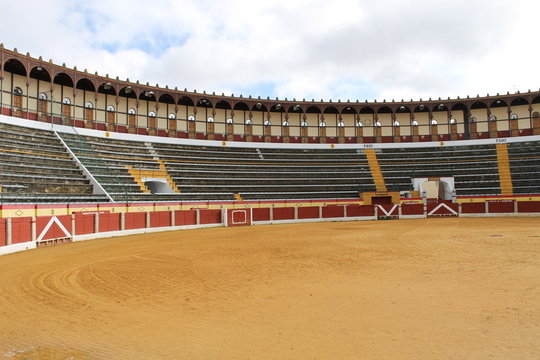 Almendralejo, Spain - April 02, 2020: Bullring