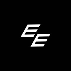 EE logo monogram with up to down style modern design template