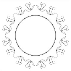 Cherry sketch vector frame 1-5