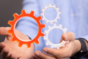 gear Technology setting concept background.