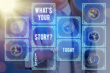 Handwriting text writing What Is Your Story question. Conceptual photo being asked by someone about...