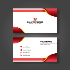 Naklejka premium Modern business card Template, modern design vector Creative