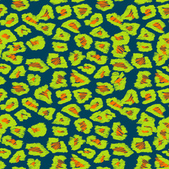 Dalmatian seamless pattern. Horizontal background, black chaotic spots isolated.