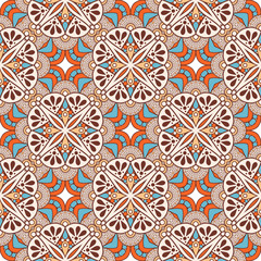 Seamless pattern. Vintage decorative elements