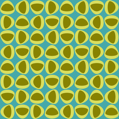 Midcentury geometric retro design. Timeless seamless pattern.