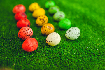 Easter quail eggs