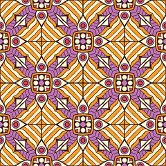 Seamless pattern. Vintage decorative elements