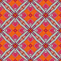 Seamless pattern. Vintage decorative elements