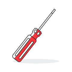 screwdriver for repair work on a white background vector