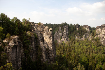 Fototapeta na wymiar Elbsandsteingebirge