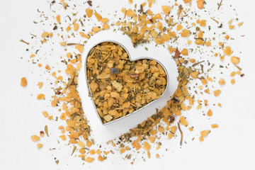 Garlic Herb Seasoning in a Heart Shape