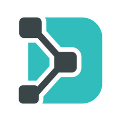 vector logo design about digital or startup technology