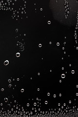 Condensate of water macro photo