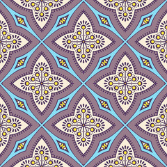 Seamless pattern. Vintage decorative elements