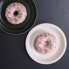 Donuts on a plate