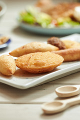 Arepa de huevo y otros fritos