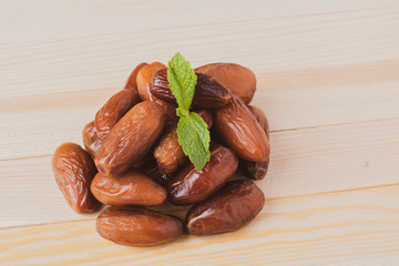 Dried date fruits or kurma, ramadan, ramazan food concept