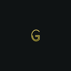 Creative modern elegant trendy unique artistic G GG initial based letter icon logo