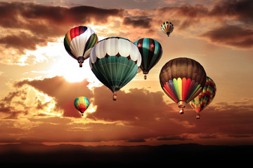 Hot air balloons