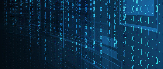 Technology data background, idea of global business solution