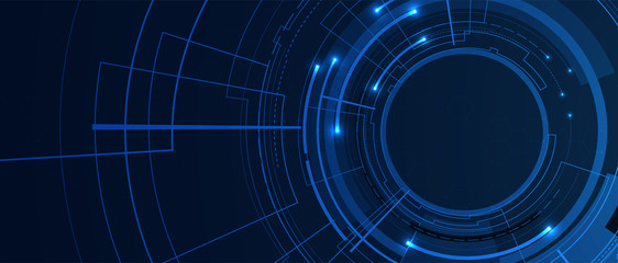 Technology data background, idea of global business solution