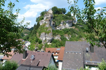 Burg Pottenstein Felsen Fränkische Schweiz Pottenstein