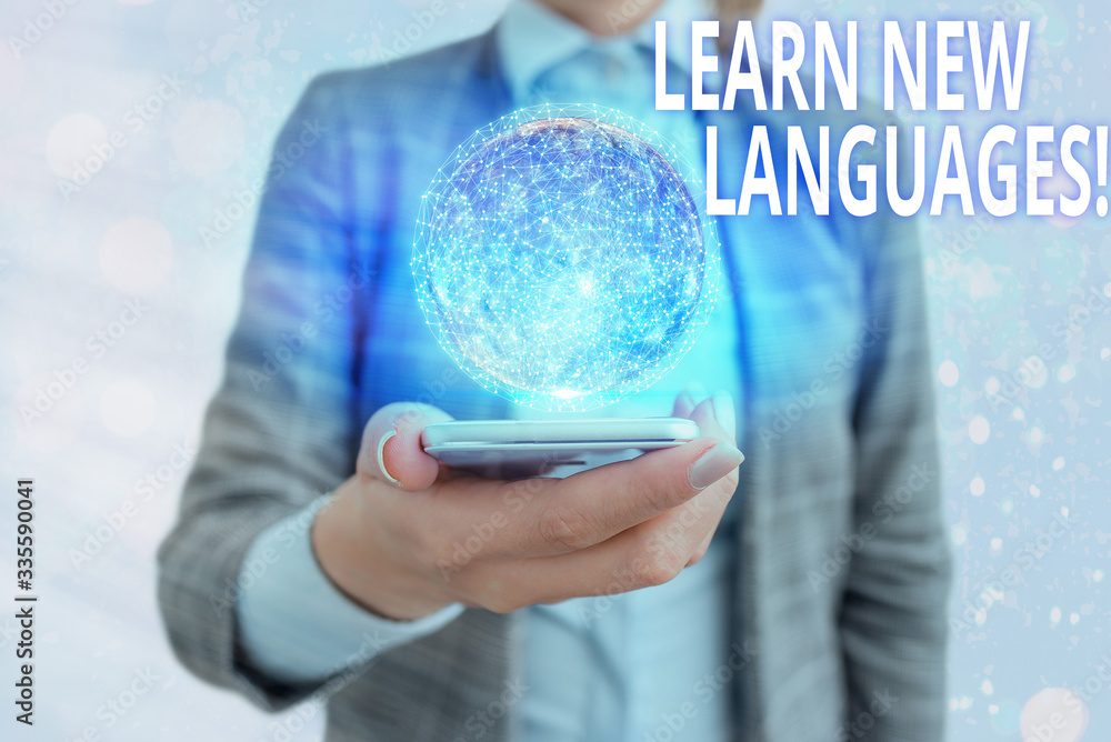 Poster conceptual hand writing showing learn new languages. concept meaning developing ability to communica