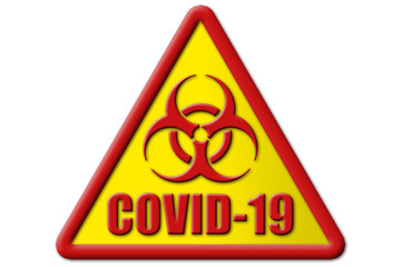 Covid-19 road sign