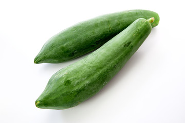 green papaya isolated on white background