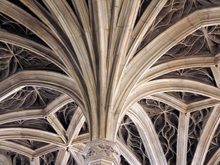 Church ceiling tracery, Paris