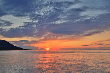 sunset at the beach