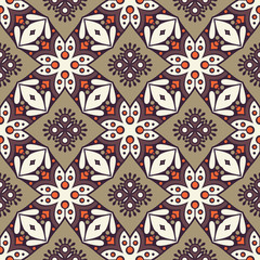 Seamless pattern. Vintage decorative elements
