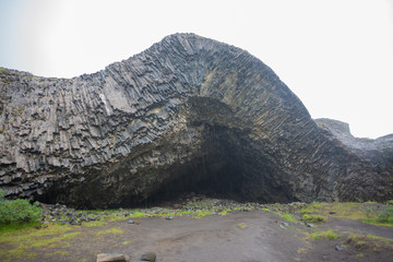 Jokulsargljufur National Park on a raining day, Iceland