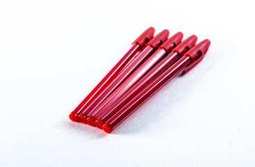 red pens