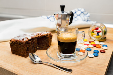 Café y postre