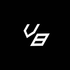 VB logo monogram with up to down style modern design template
