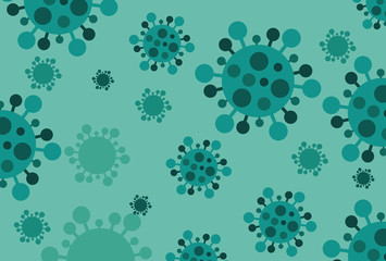 Coronavirus COVID-19. Virus Wuhan from China. Vector illustration.