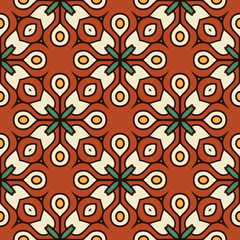 Seamless pattern. Vintage decorative elements