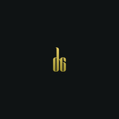 Fototapeta na wymiar Creative modern elegant trendy unique artistic DG GD G D initial based letter icon logo