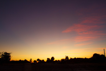 sunset over south Florida