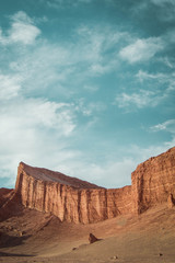 El Valle de la luna en el desierto de Atacama